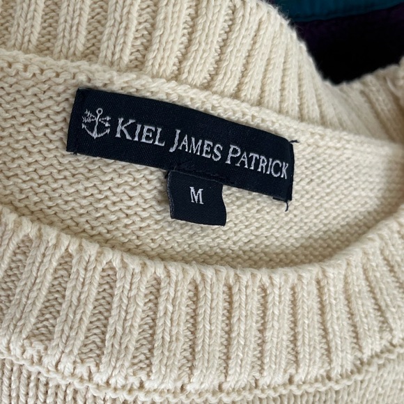 Kiel James Patrick anchor starboard cotton crewneck sweater nautical - Picture 5 of 5